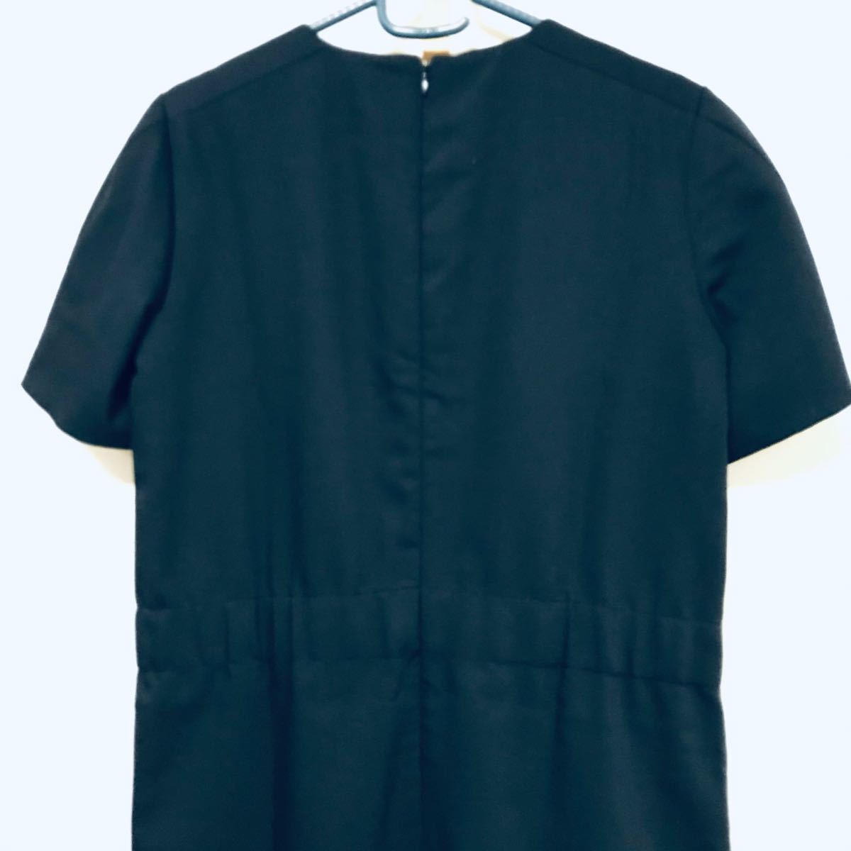 新品】JIL SANDER NAVY ウエストベルト半袖ワンピース ブラック