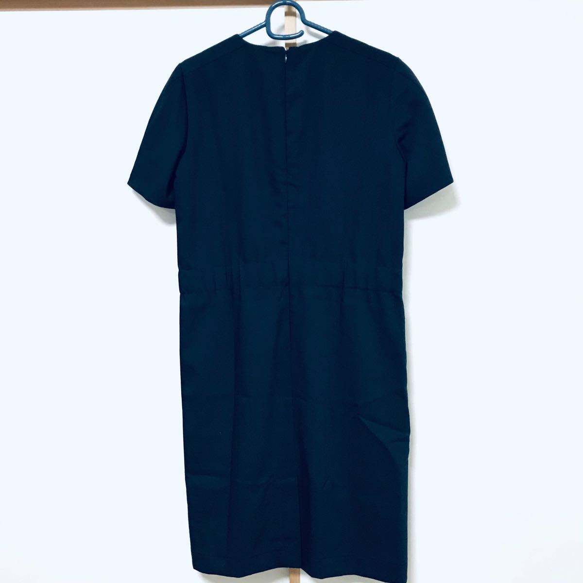 新品】JIL SANDER NAVY ウエストベルト半袖ワンピース ブラック