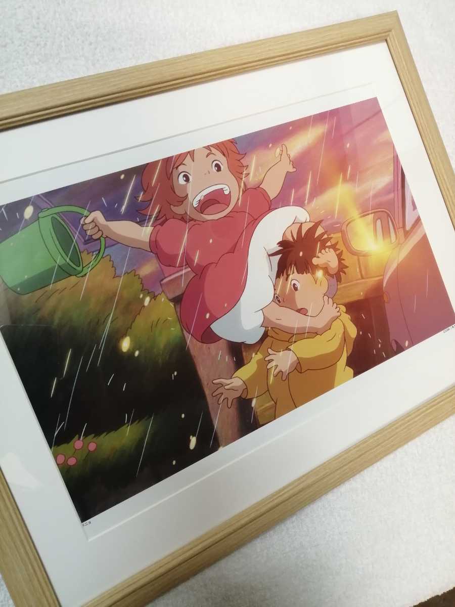  super-rare! Studio Ghibli .. on. ponyo[ frame goods ] poster ornament picture postcard . made original picture Ghibli calendar Miyazaki . height field .