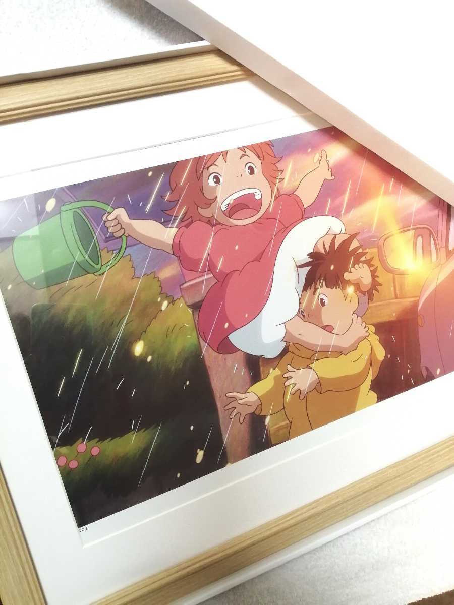  super-rare! Studio Ghibli .. on. ponyo[ frame goods ] poster ornament picture postcard . made original picture Ghibli calendar Miyazaki . height field .