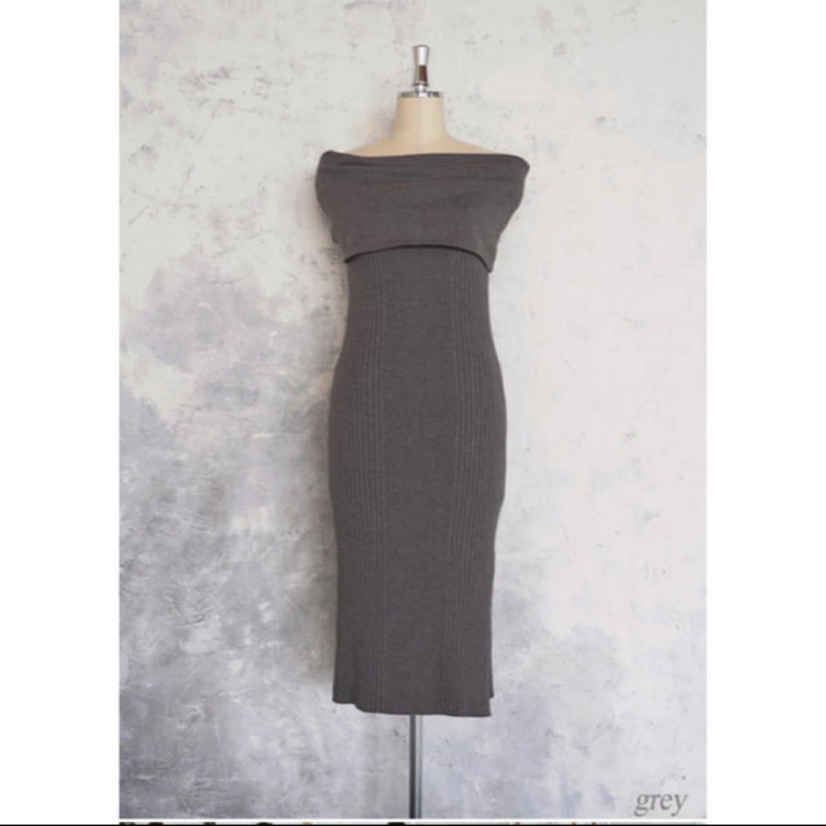 Off the shoulder Ribbed Knit Dress Mサイズ|Yahoo!フリマ(旧 Off the shoulder Ribbed Knit Dress Mサイズ|Yahoo!フリマ(旧