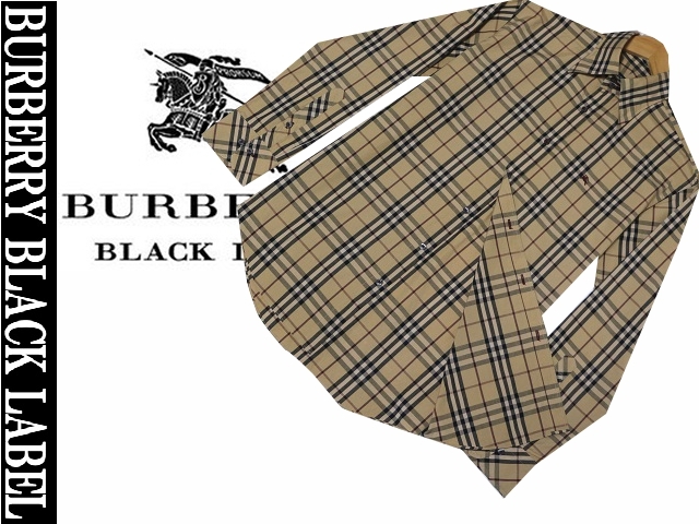 ファッションデザイナー 極美品BURBERRY BLACK LABEL フルチェック