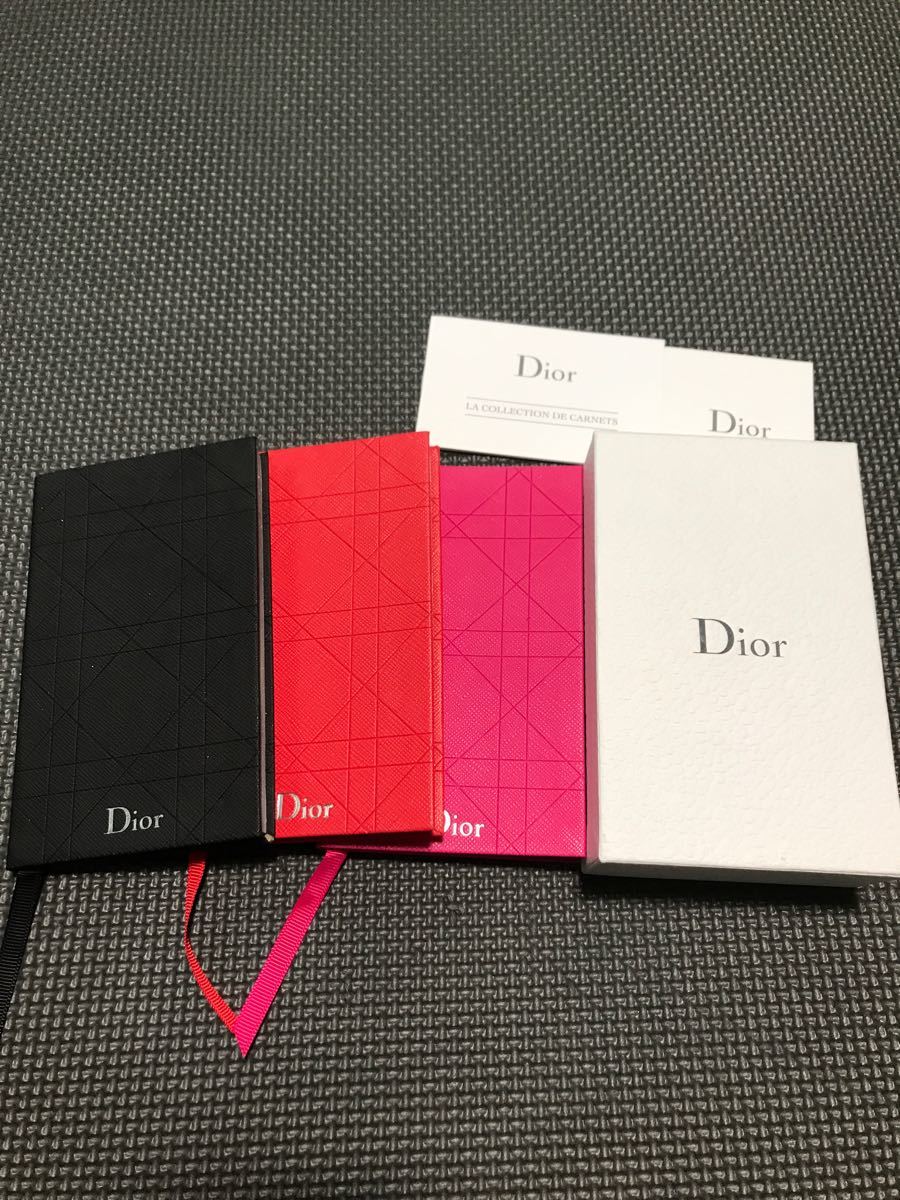 日本限定 Dior ミニノート 3冊セット 鉛筆付き ノベルティ 手帳 tdh