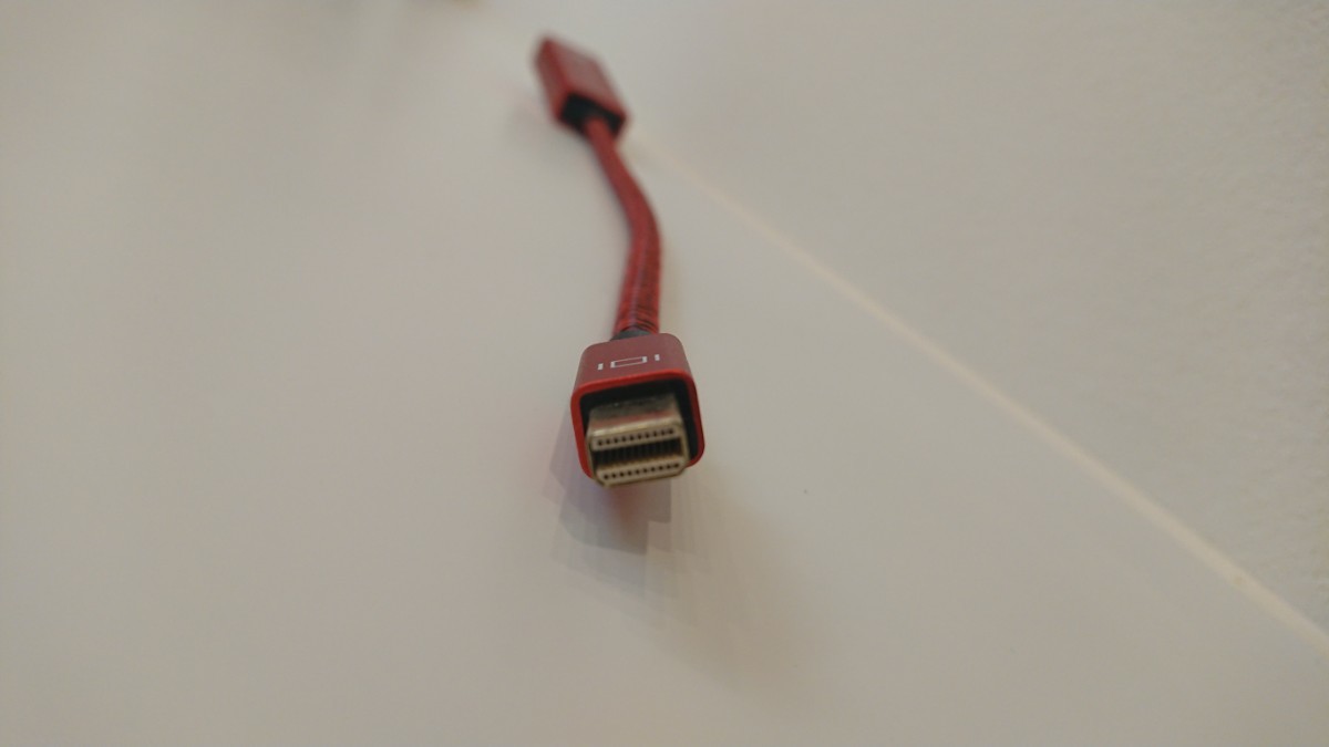 【変換アダプター】　Mini DisplayPort to HDMI（4K60Hz）20cm 