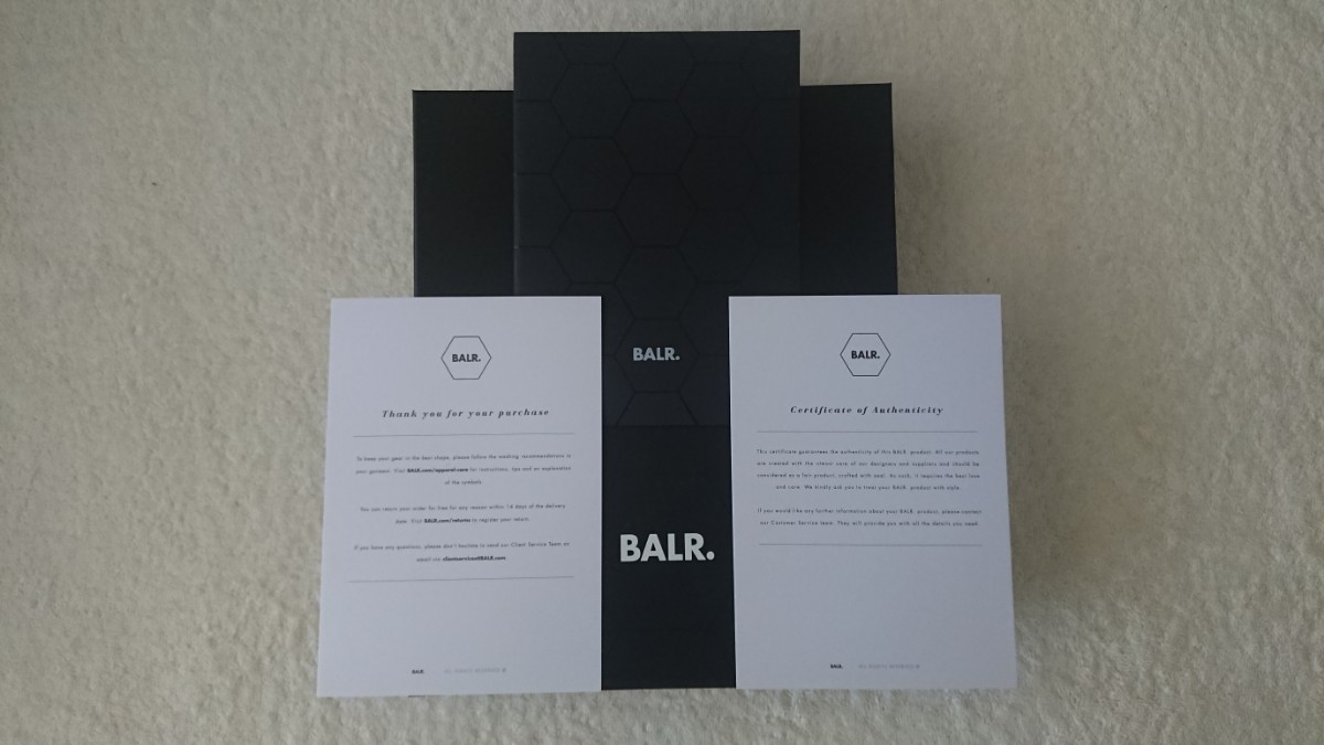 【BALR. ボーラー、新品・証明書・箱付】　パーカー　ロング丈　キッズ　(約140-150cmサイズ)