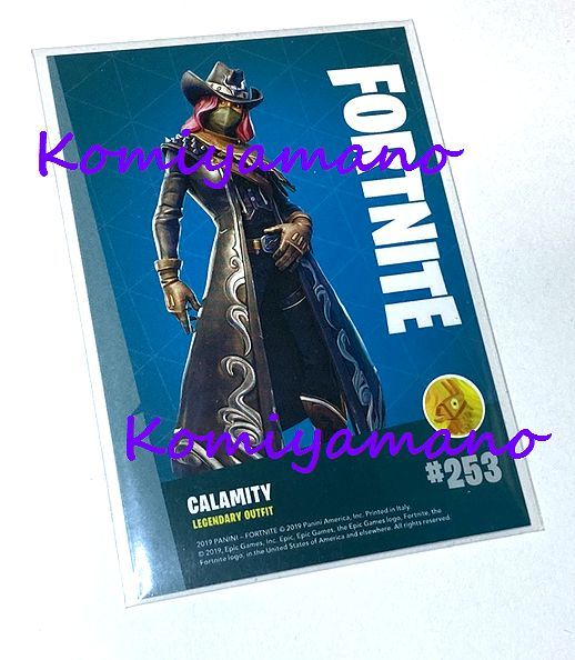 Panini FORTNITE 2019 フォートナイト #253 CALAMITY レジェンダリー ホロ HOIL Legendary トレーディングカード トレカ パニーニ card_画像2