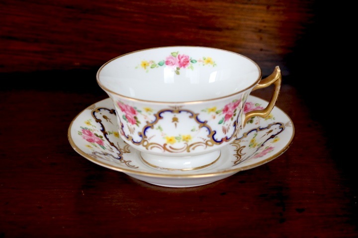 レビュー高評価の商品! □ □ 手描きティーカップ&ソーサー、アダレイ/Adderley/1910's 1800年 - 1900年