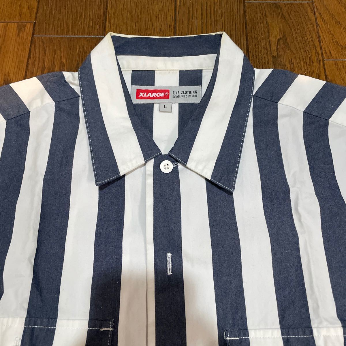 X-LARGE 半袖シャツ  チェックシャツ　Lサイズ