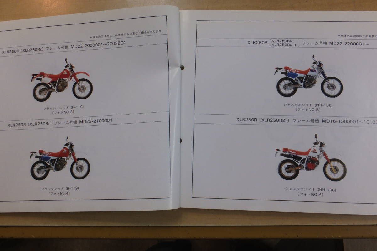 ♪XLR250R/XLR250BAJAバハ（MD16/MD20/MD22）パーツリスト/9♪XLR250R/XLR250BAJAバハ（MD16/MD20/MD22）パーツリスト/9版_画像4