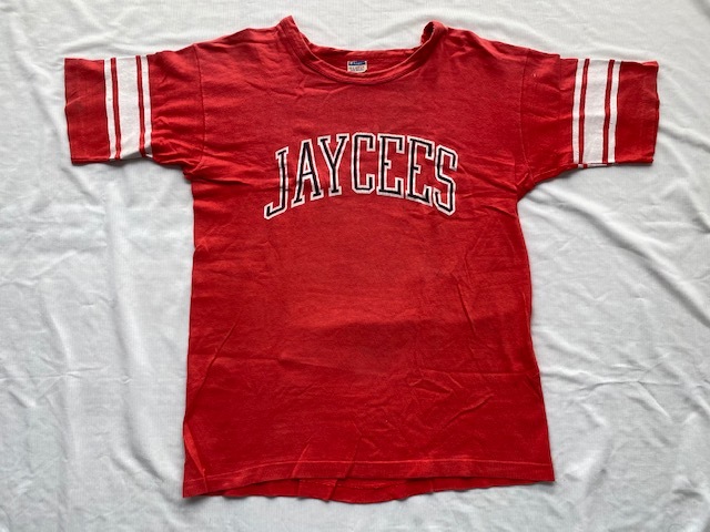 70s USA製 ビンテージ Champion チャンピオン バータグ フットボール Tシャツ 　X-LARGE