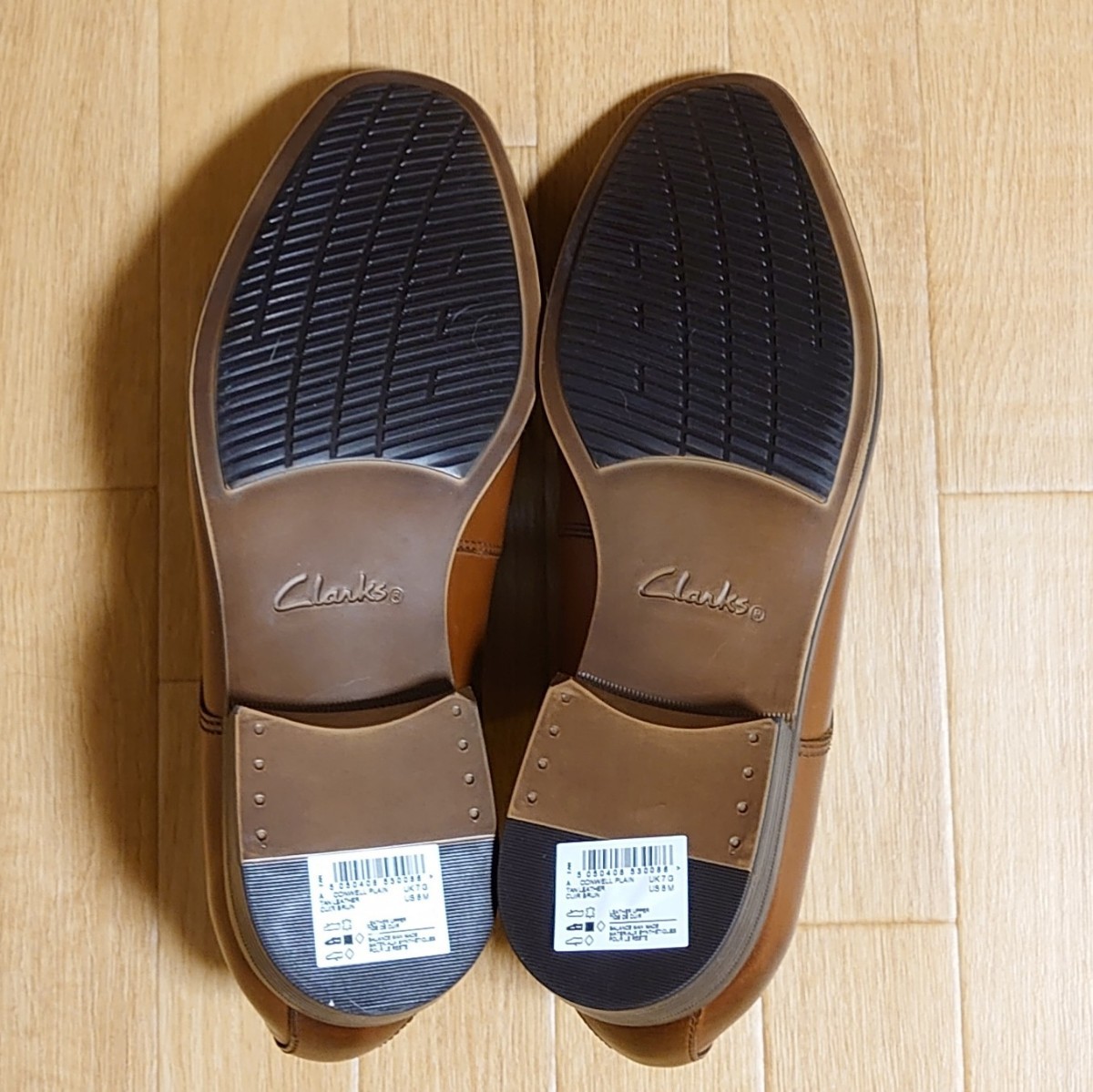 新品　クラークス　 ビジネスシューズ　ドレスシューズ　 革靴　紳士靴　 ブラウン　サイズ25.5cm