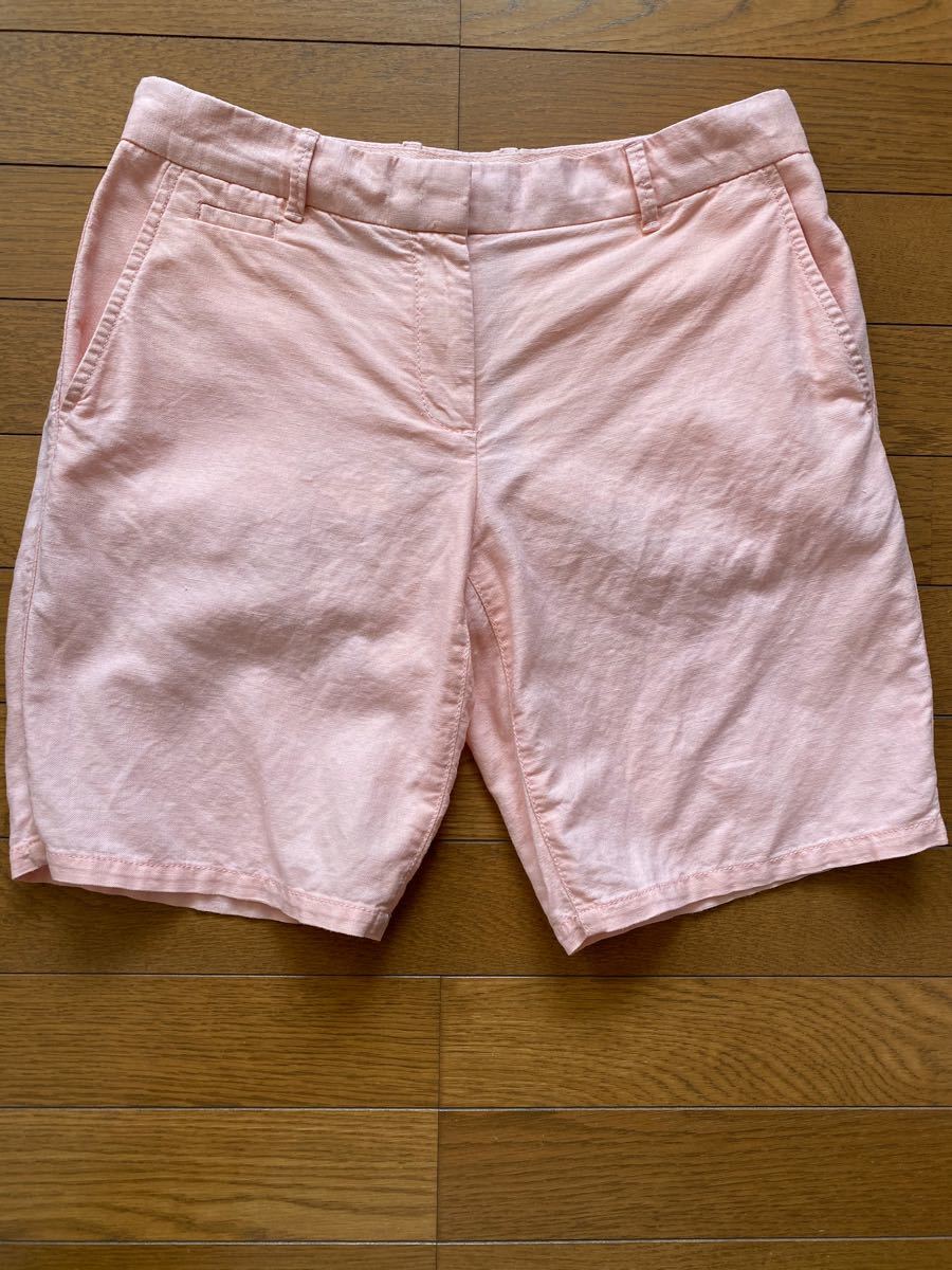 Paypayフリマ Gap ギャップ ハーフパンツ ショートパンツ ピンク リネン