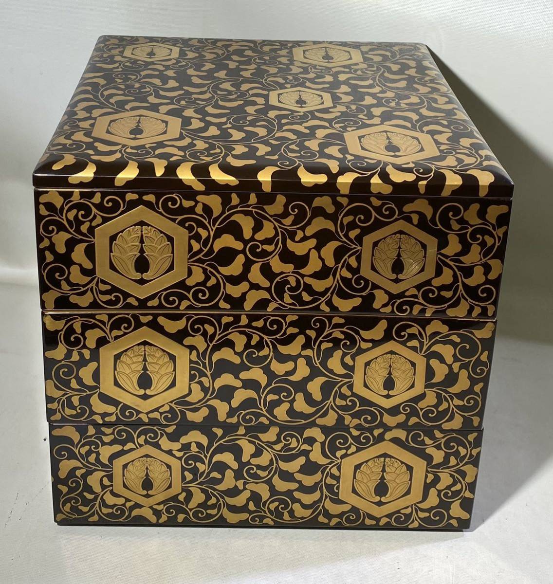  из дерева лакированные изделия лаковый покрытие лакировка золотая краска ввод включая ... груз . три уровень -слойный наружная коробка запад .