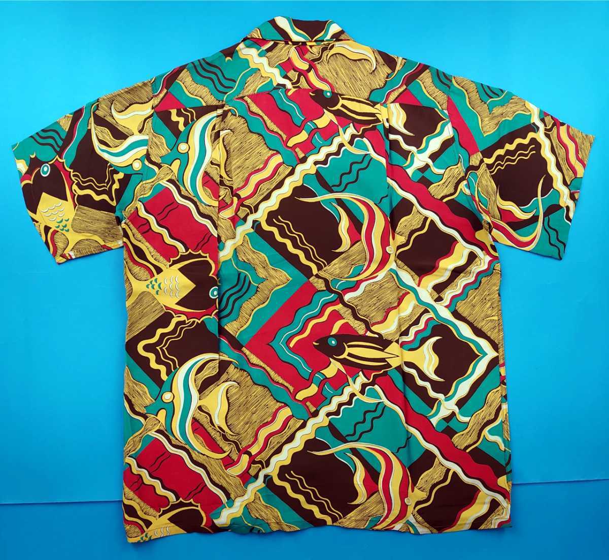 期間限定キャンペーン VINTAGE Hawaiian shirt ハワイアンシャツ アロハシャツ 熱帯魚 オリジナル ンテージ aloha Mサイズ  - www.jkuat.ac.ke