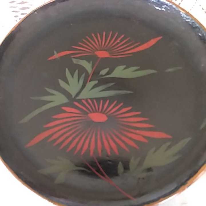 浄法寺漆器「菓子盆　菊図」径16cm_画像4