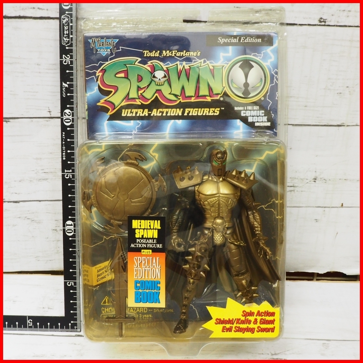 SPAWN[meti bar Spawn MEDIEVAL SPAWN ограничение Gold Ver] action фигурка *TODD McFARLANE\'S[ нераспечатанный ] включая доставку 