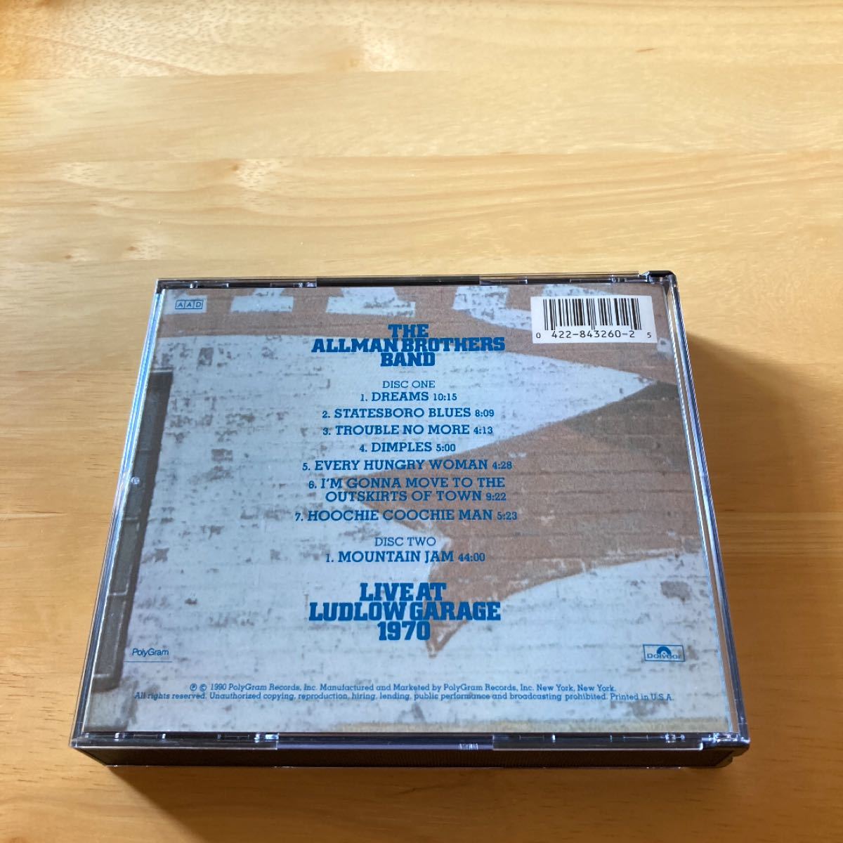 オールマン・ブラザーズ・バンド/Live At Ludlow Garage 1970［CD 2枚組］（国内盤未発売）