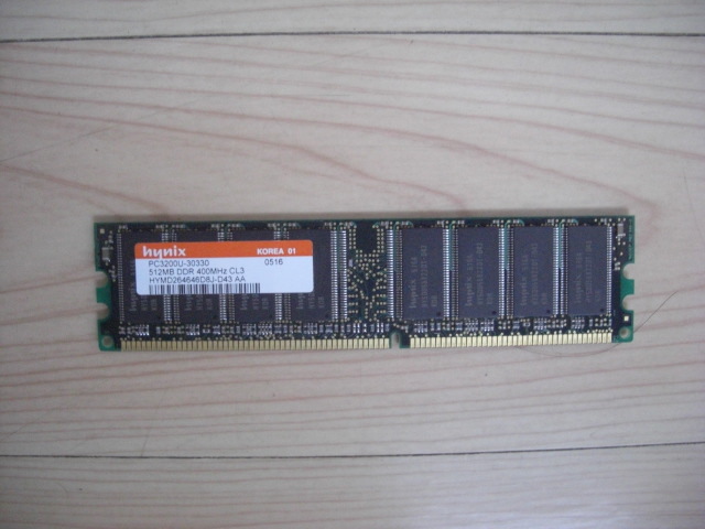 ★★ Hynix PC3200U 256MB 2 листы память ★★