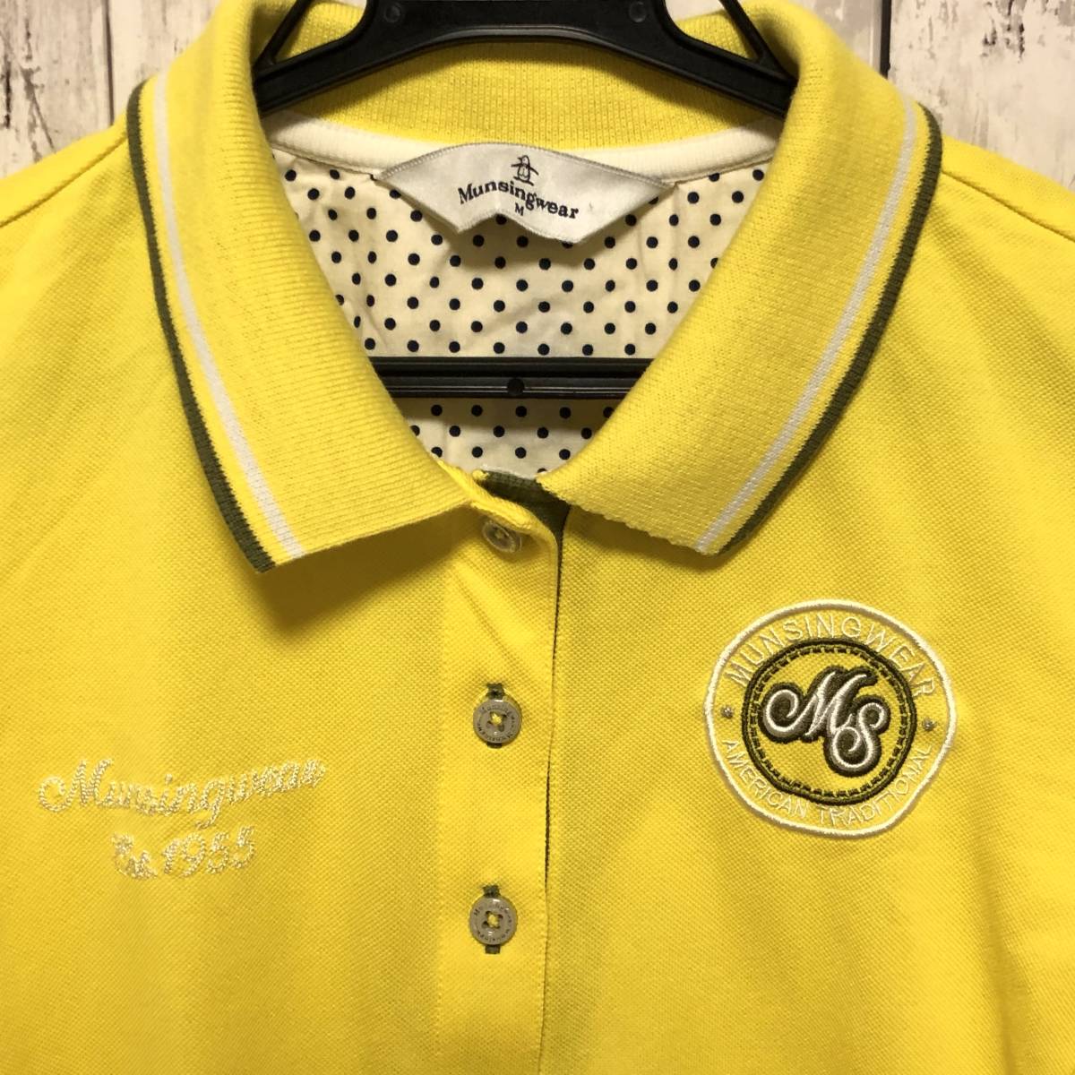 【Munsingwear】 マンシングウェア ゴルフ ゴルフウェア 半袖 ポロシャツ レディース Mサイズ 送料無料！_画像3