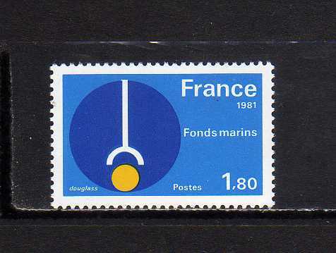 20E133 フランス 1981年 科学技術の発展 1.80F 未使用NH_画像1