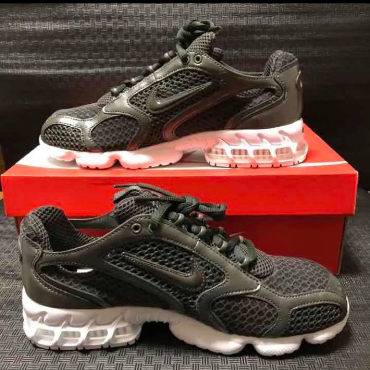NIKE ナイキ エア ズーム スピリドン ケージ2 SPIRIDON CAGED(グレー/ガンメタ/ブラック/stussy系