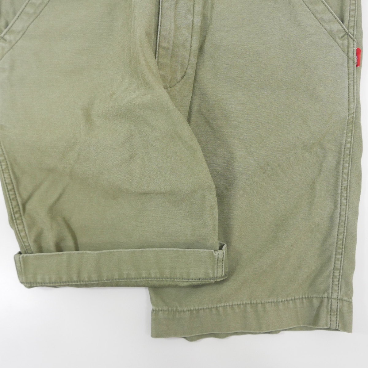 15SS WTAPS ダブルタップス BUDS SHORTS ウォッシュ加工 ミリタリー チノ ショーツ ショートパンツ ハーフパンツ ショーツ OLIVE DRAB S_画像4