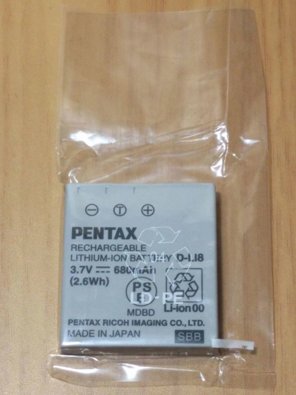 10個セット　純正 未使用 バルク品 PENTAX D-LI8 充電式リチウムイオンバッテリー　②_画像5