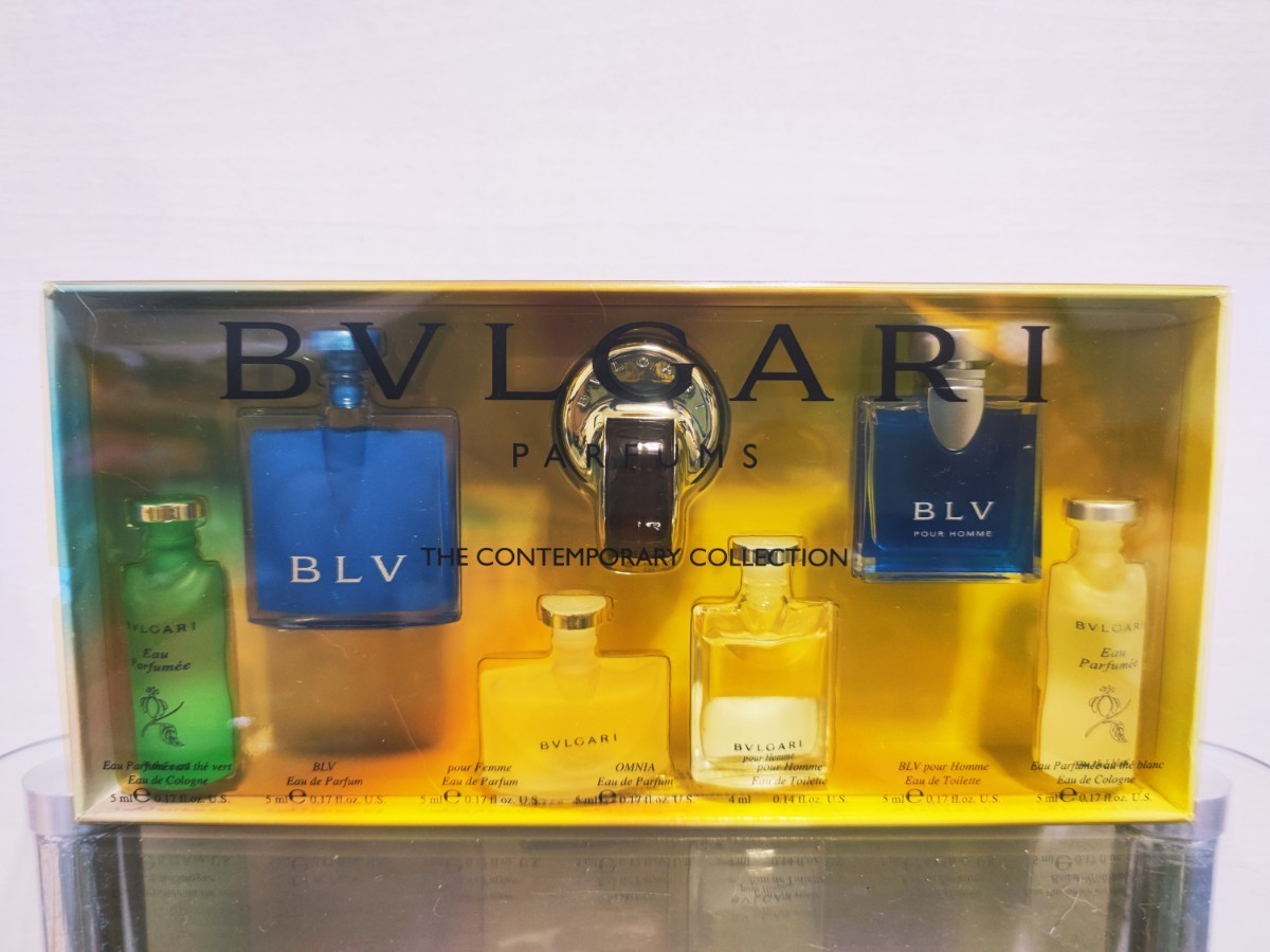 BVLGARI ブルガリ ミニ香水セット ミニボトルセット 7本セット ブルー パフメ プールファム オムニア オーテブラン