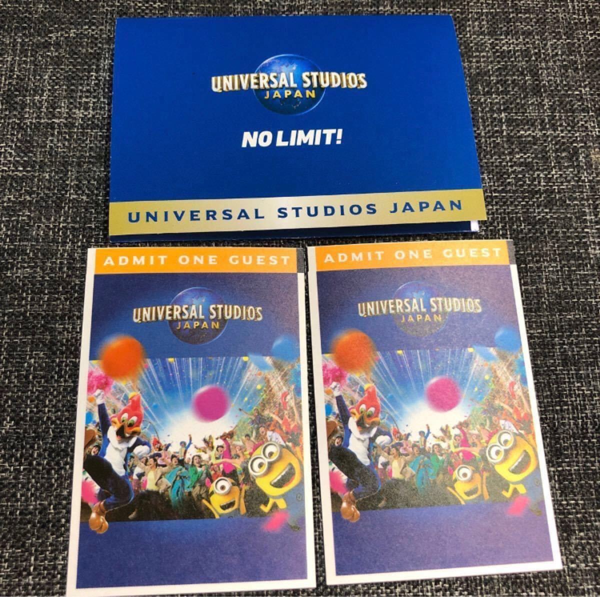 即日発送 ユニバーサルスタジオジャパン 大人 2枚 ペアチケット USJ