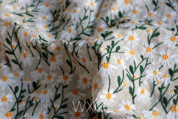  embroidery cloth cotton DIY hand . handmade wonderful floral print 