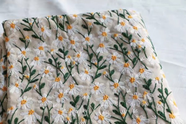  embroidery cloth cotton DIY hand . handmade wonderful floral print 