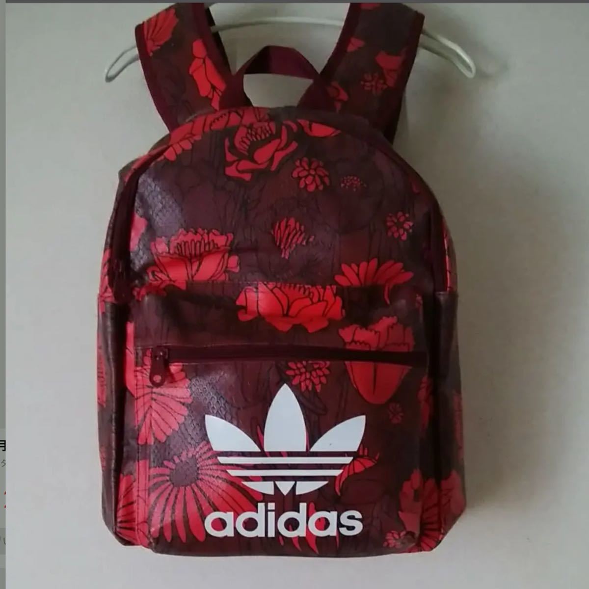 レア adidas アディダス 花柄 リュック バックパック 赤系 レア adidas アディダス 花柄 リュック バックパック 赤系