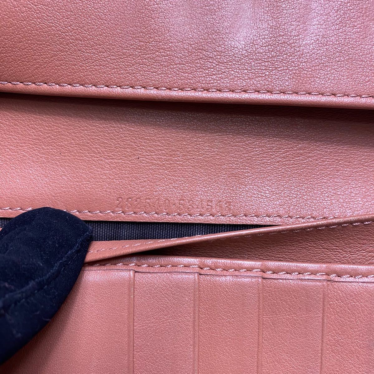 極美品 グッチ/GUCCI 長財布 マイクロGG GG柄 希少 バイカラー 箱付き