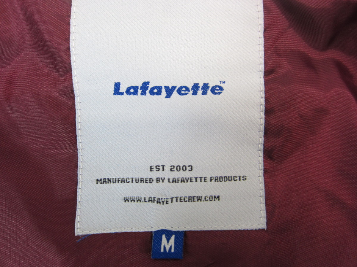 Lafayette ラファイエット LOGO PLATE VELOUR TRACK JACKETトラックジャケット LA191008 サイズ：M メンズ 衣類 #UF3004_画像4