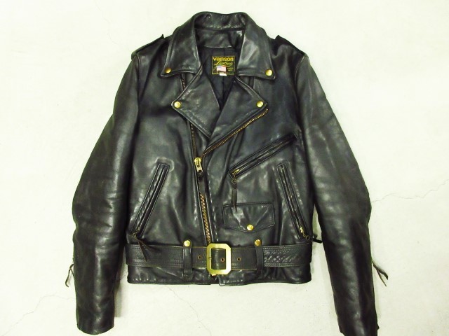数量限定!特売 VANSON ダブル ライダース レザージャケット C2 38