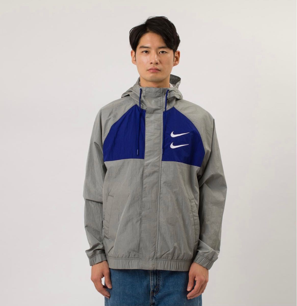 新品タグ付 NIKE SWOOSH HOODY WOVEN JACKET ナイキ NIKE ナイキ ナイロンジャケット
