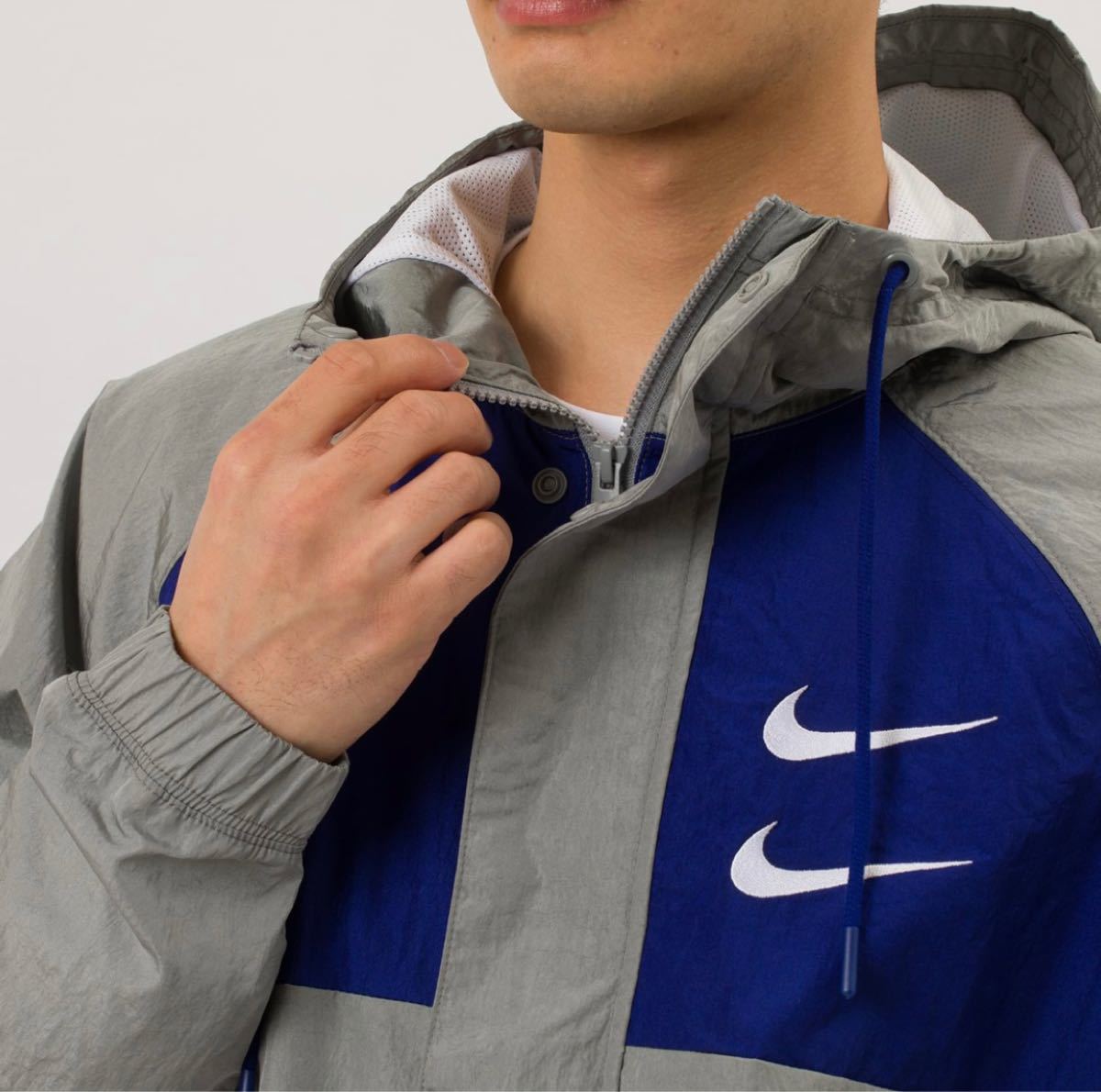 新品タグ付 NIKE SWOOSH HOODY WOVEN JACKET ナイキ NIKE ナイキ ナイロンジャケット