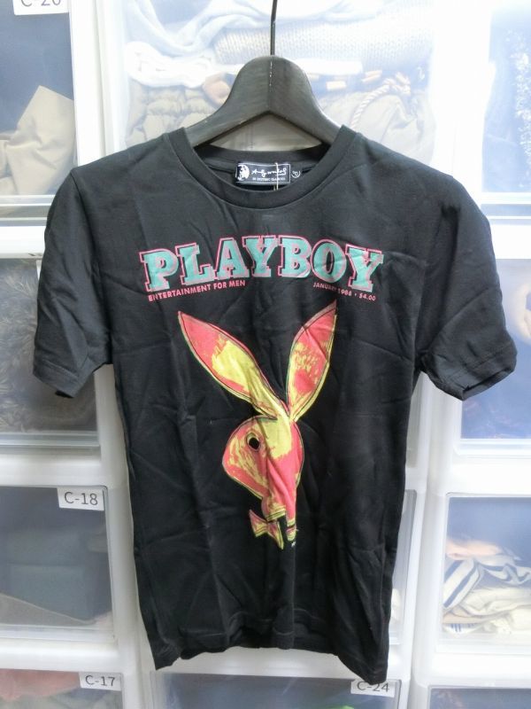 少し豊富な贈り物 BOY PLAY Tシャツ GLAMOUR HYSTERIC Andy ヒステリックグラマー #0442CT04296 ブラック S プレイボーイ アンディーウォーホル Warhol Sサイズ以下