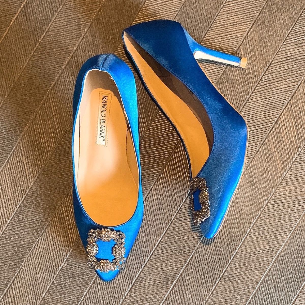 Paypayフリマ マノロブラニク風 ハンギシ ブルーサテン 24 5 Manolo Blahnik Paypayフリマ マノロブラニク風 ハンギシ ブルーサテン 24 5 Manolo Blahnik