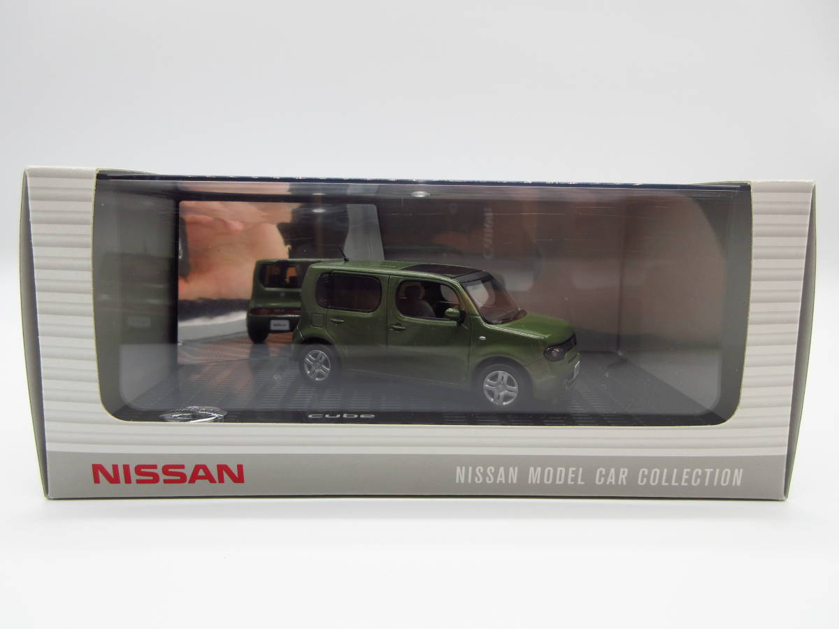 1/43 日産 キューブ NISSAN cube Z12 ディーラー特注　ミニカー　オーガニックオリーブ　グリーン　カラーサンプル_画像1