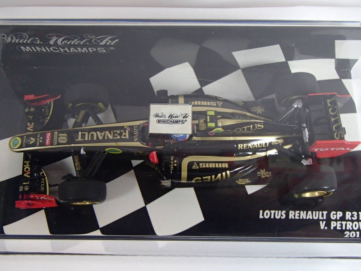 ミニチャンプス 1/43　ロータスルノー GP R31 ＃10　V.ペトロフ 　2011　（410110010）_画像8