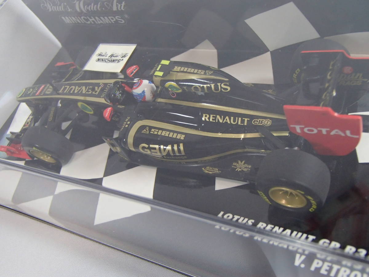 ミニチャンプス 1/43　ロータスルノー GP R31 ＃10　V.ペトロフ 　2011　（410110010）_画像7