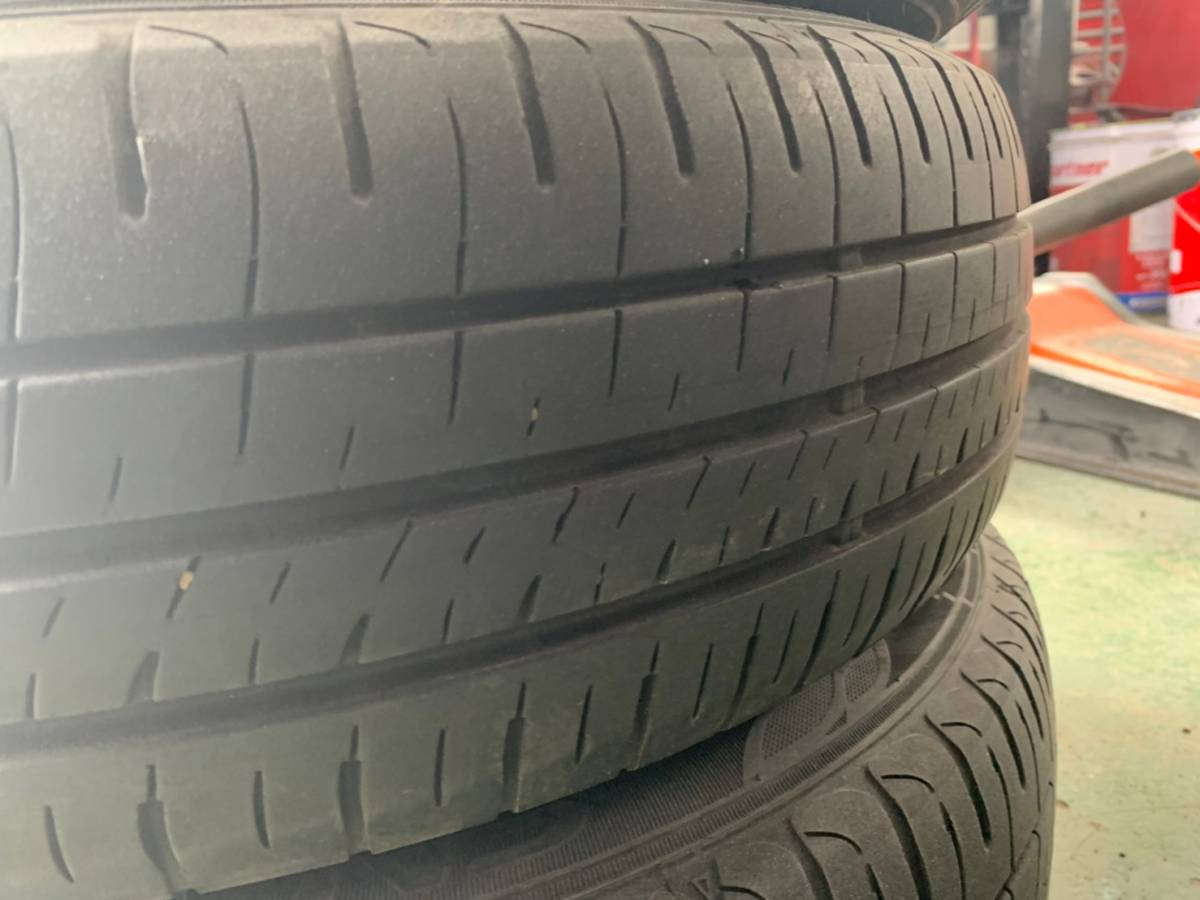 Y536 175/65R15 DUNLOP ダンロップ ENASAVE 2018年 PCD100 4H 5J FIELDER フィールダー NZE164 4本セット キャップ付き_画像9