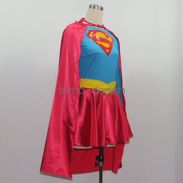 cos8038スーパーマン 衣装、コスチューム コスプレ スーパーガール コスプレ衣装_画像3