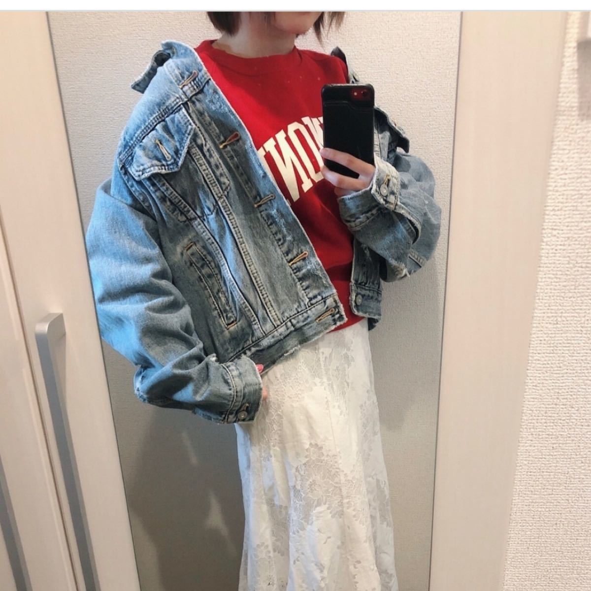 Paypayフリマ 美品 Moussy マウジー Moussy デニムジャケット Gジャン