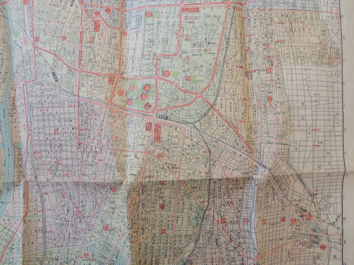 0029755 大阪市街図 和楽路屋 昭和29年_画像5