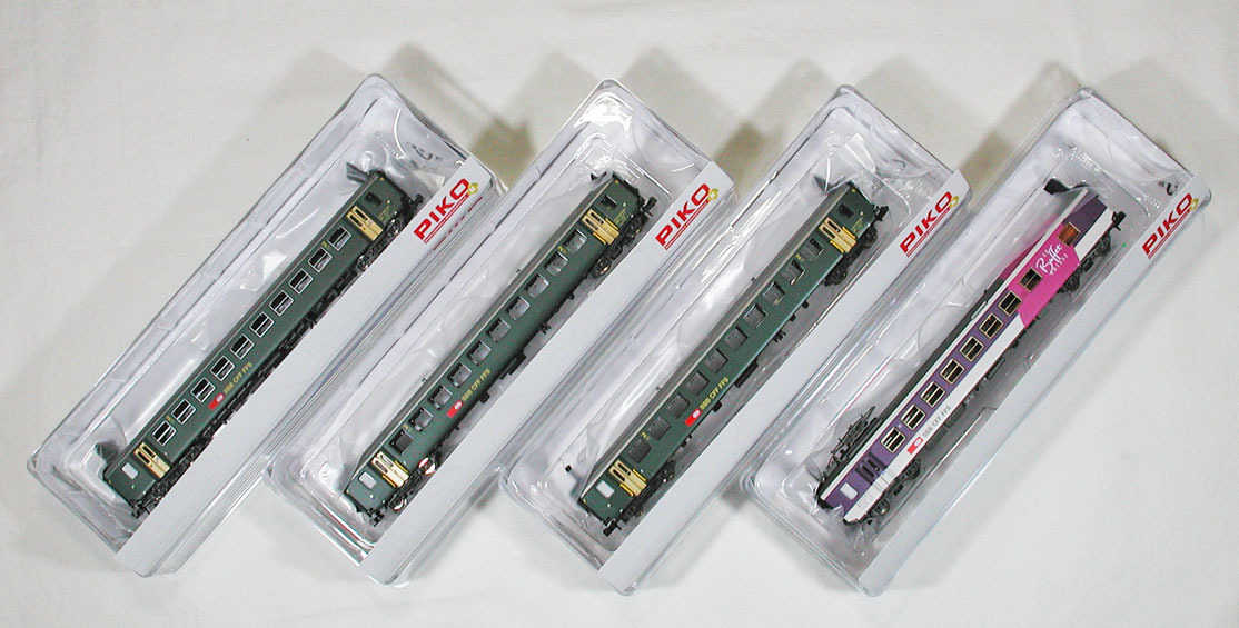 Bibian 比比昂- PIKO #94393+#94394 SBB EW-I型客車2等車+ Bibian 比比昂- PIKO #94393+#94394 SBB EW-I型客車2等車+