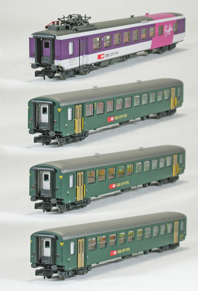 Bibian 比比昂- PIKO #94393+#94394 SBB EW-I型客車2等車+ Bibian 比比昂- PIKO #94393+#94394 SBB EW-I型客車2等車+