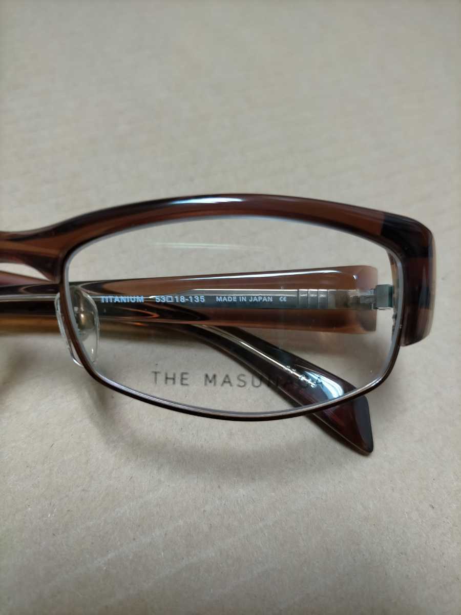 未使用 増永眼鏡㈱ THE MASUNAGA サーモントブロー系 眼鏡 未使用 増永眼鏡㈱ THE MASUNAGA サーモントブロー系 眼鏡