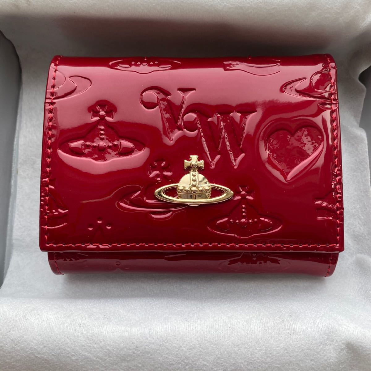 Vivienne Westwood ヴィヴィアンウェストウッド レッド 赤 エナメル財布